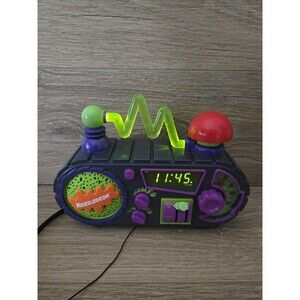 Nickelodeon Time Blaster Rise & Slime Alarm Clock Radio Works Great! RARE! 1995
